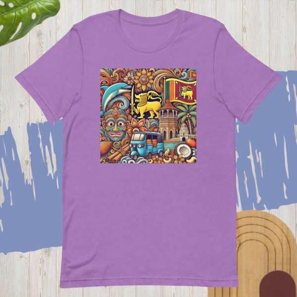 Unisex t-shirt with Sri Lanka Doodle | Bella + Canvas 3001